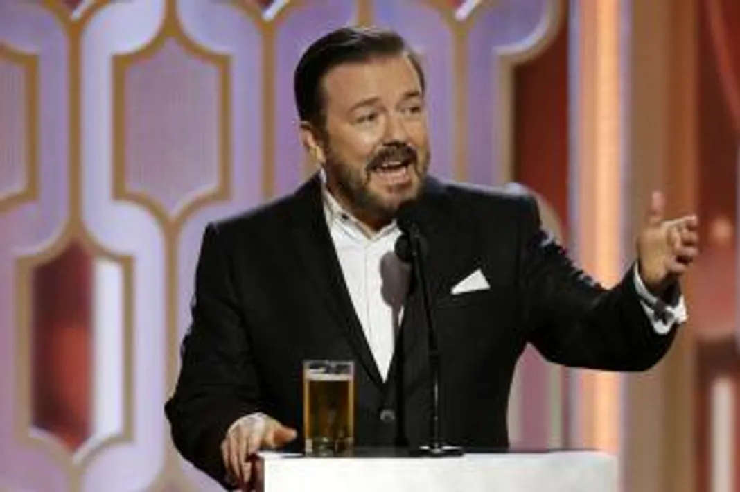 Was Ricky Gervais’ Golden Globe Monologue Perfectly Witty or Too Offensive? Golden Globe Awards, Ricky Gervais, Paul Drinkwater, NBC