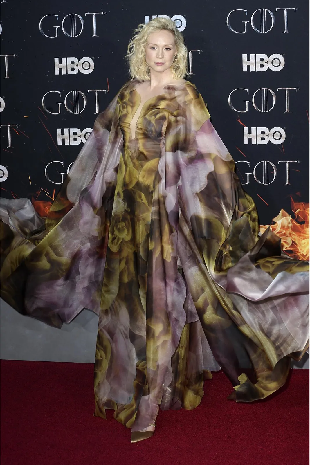 'Game of Thrones' season 8 premiere held at Radio City Music Hall - Arrivals Featuring: Gwendoline Christie Where: New York, United States When: 03 Apr 2019 Credit: Chloe Bell/Future Image/WENN.com **Not available for publication in Germany**