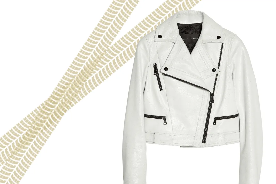 7 Leather Jackets To Toughen Up Your Fall The Proenza Schouler White Leather Jacket With Black Hardware Is 2 650 At Net A Porter Com