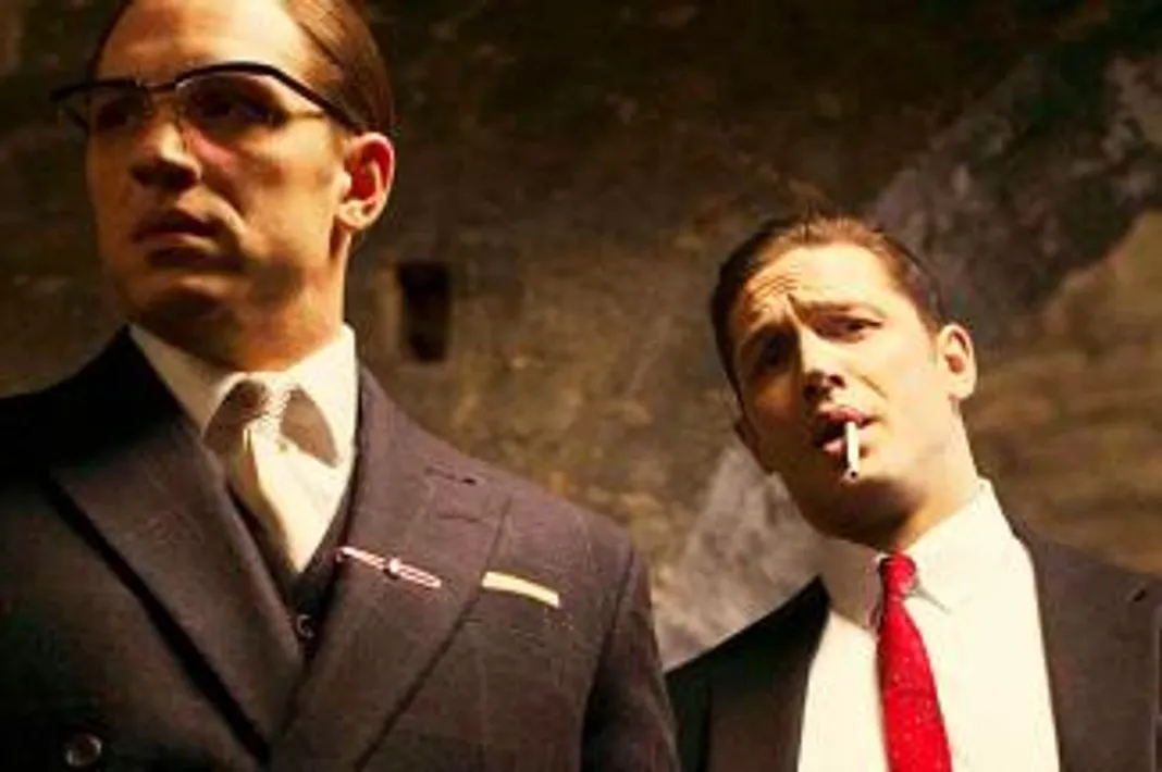 The Poster For Tom Hardy’s ‘Legend’ Spins A Bad Review Brilliantly legend, tom hardy