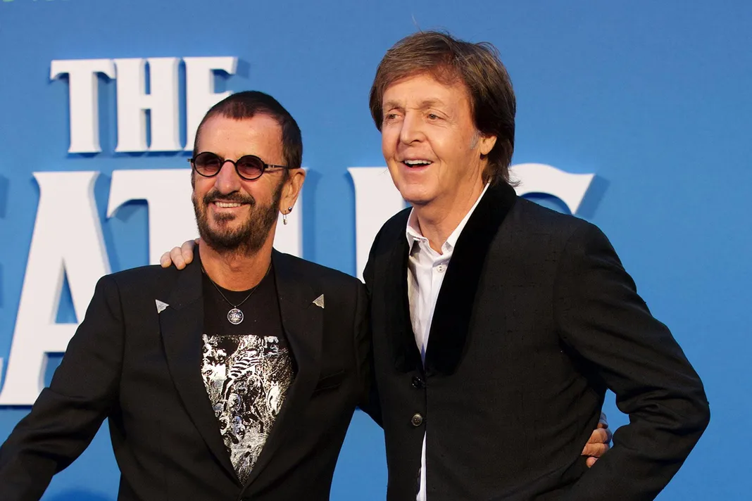 Paul McCartney and Ringo Starr attend The Beatles Eight Days A Week: The Touring Years world film premiere